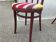 Set of 4 chairs Viennese bistro curved wood