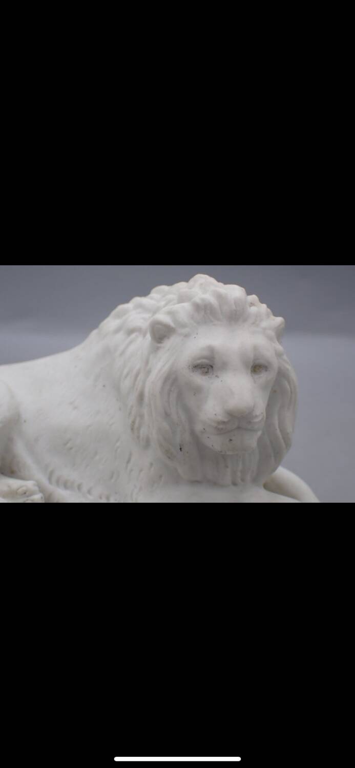 Royal Copenhagen Porcelain Reclining Lion