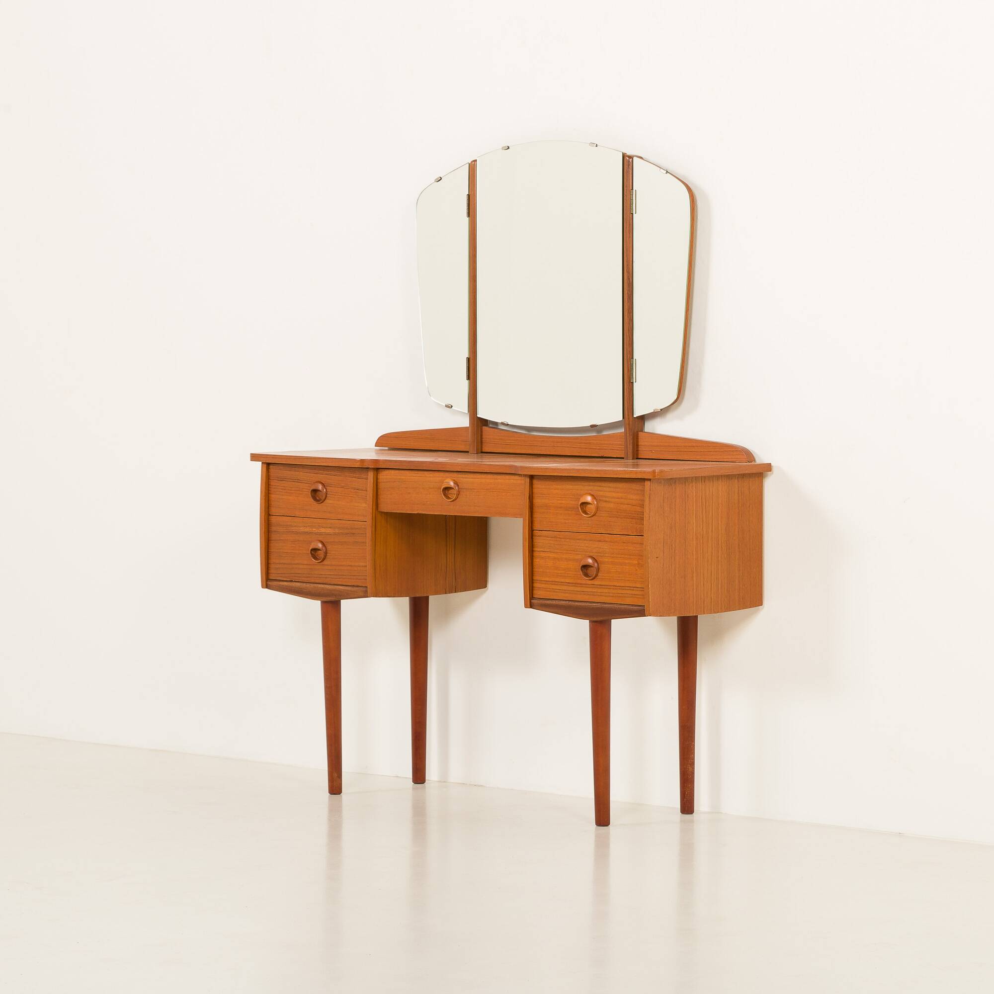 Scandinavian mid century dressing table in teak, Norway, 1970s