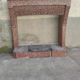Granite and quartz chimney around 1920
