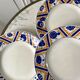Set of 4 flat plates Moulin des Loups and Orchies model Canada