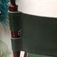Fauteuil pliant ancien bambou et cuir