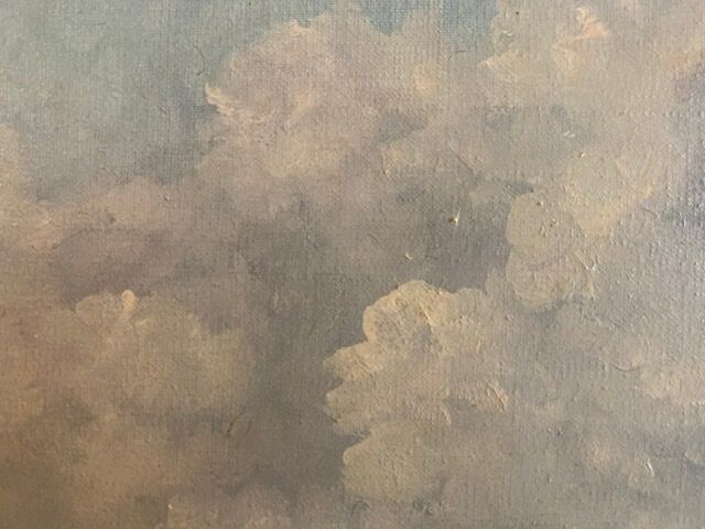 Old painting, Marine, the Riviera , signed 50/60