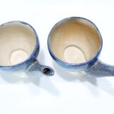 Pair of decorative ceramics in homage to René Magritte 1960-70s