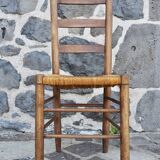 6 straw chairs in the style of the Georges Robert