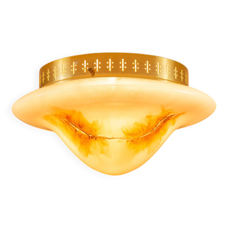 Rosdala Glasbruk decorated ceiling lamp