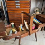 Travailleuse pied compas vintage