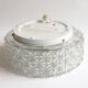 Embossed glass ceiling light