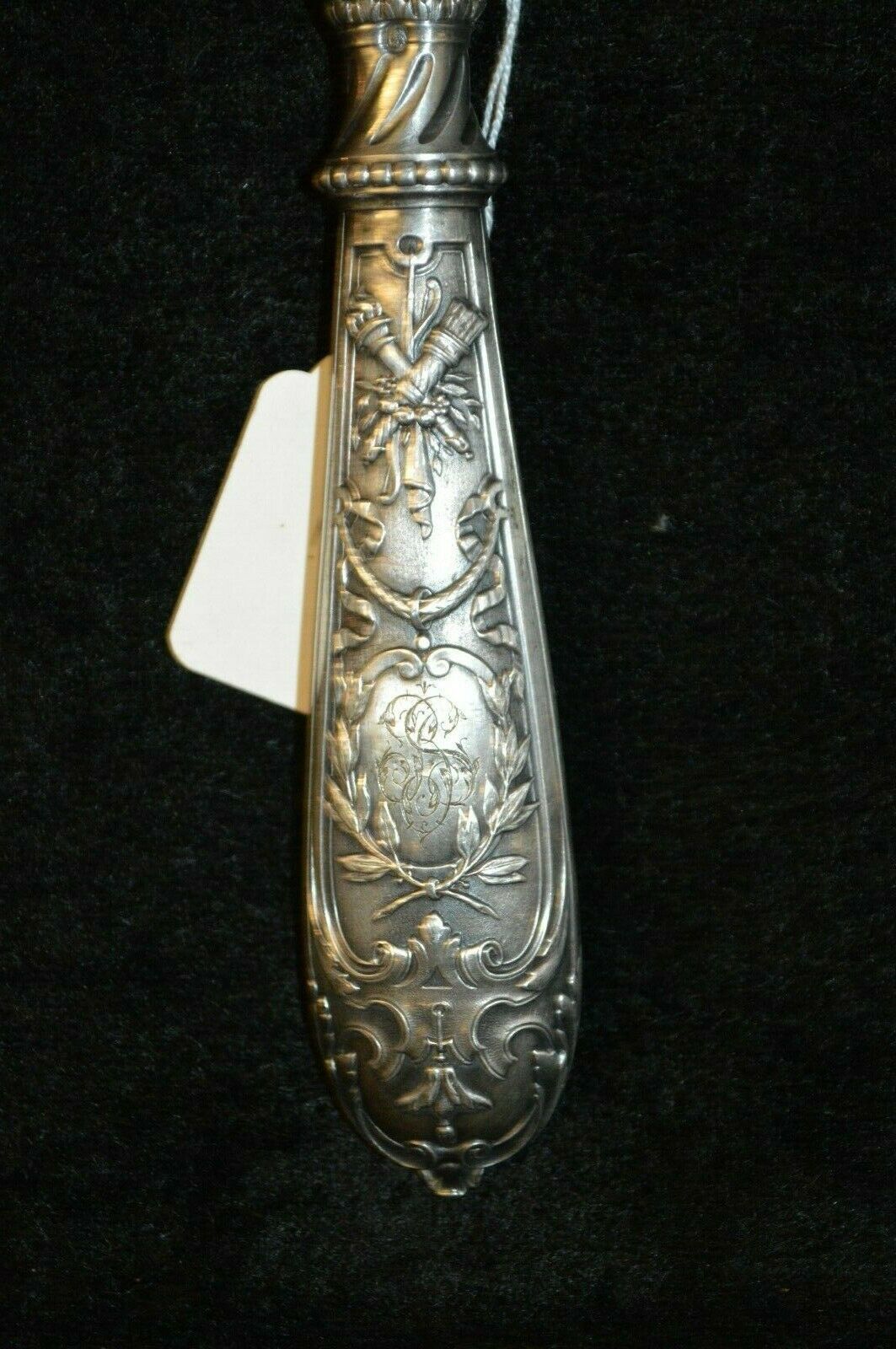 Solid silver fish cutlery pair