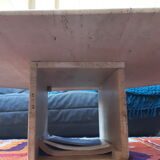 70s travertine coffee table