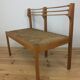 Wooden mulched modernist bench in 1950s