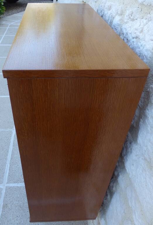 Storage unit, display cabinet with sliding glass doors, Scandinavian style