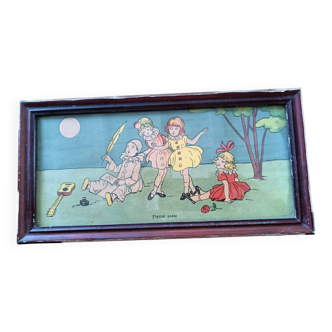 Child frame. Pierrot poet