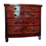 English mahogany chest of drawers XIXth