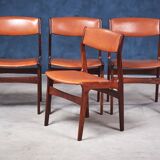 Dining Chairs in Rosewood by Nova, Denmark, 1960s, Set of 4