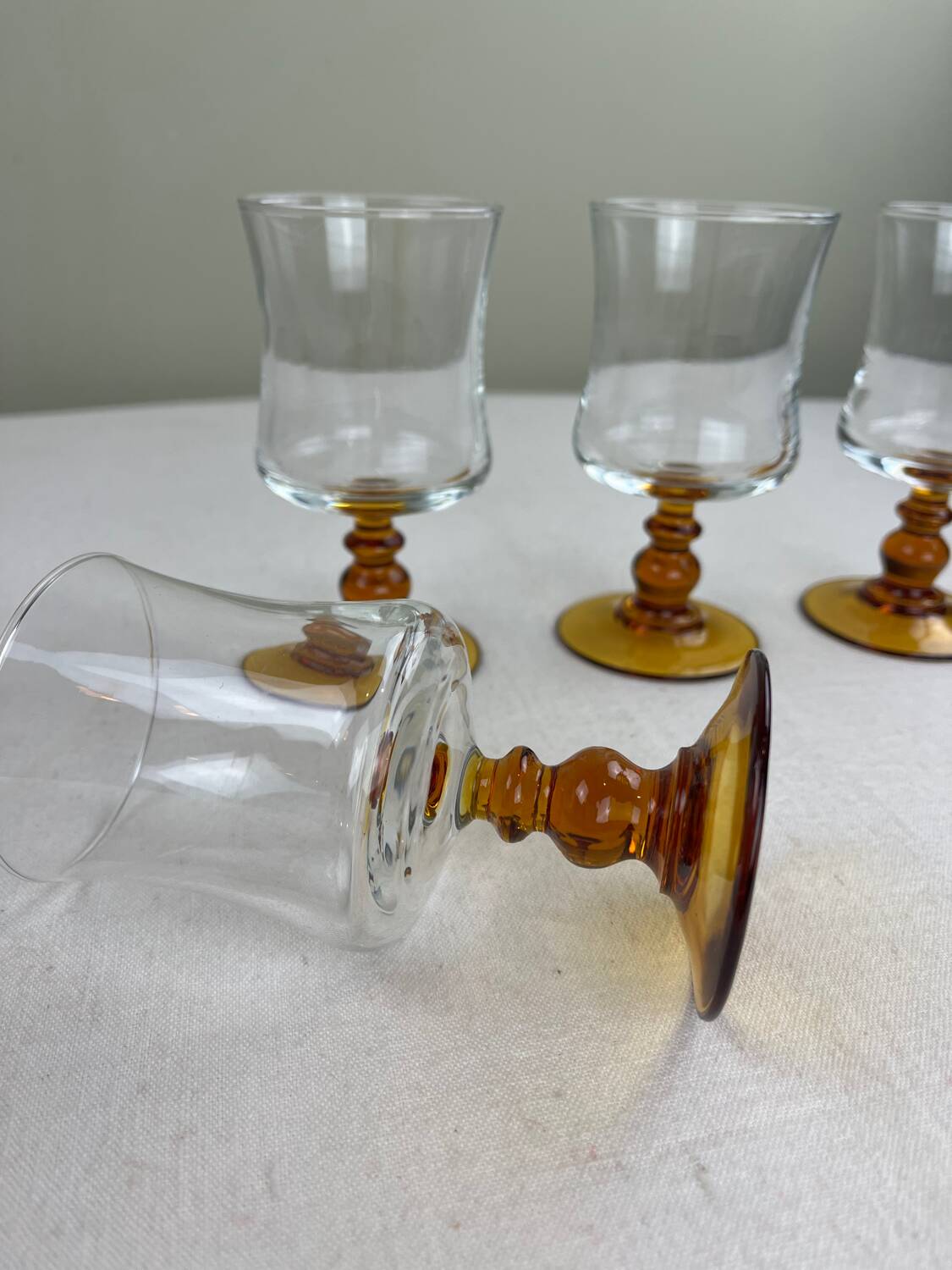 Vintage amber glass
