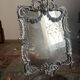 Large silvered bronze table mirror – 19th century – Louis XVI style