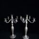 Metal candelabras with five arms