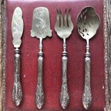 Silver and vermeil cutlery box for mignardises, Art Nouveau period