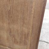 Double-sided oak counter, crate
