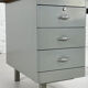50s desk in industrial style metal