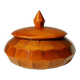 Round wooden box