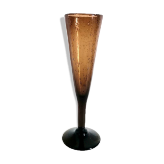 Chalice vase, Biot glassware circa 1960