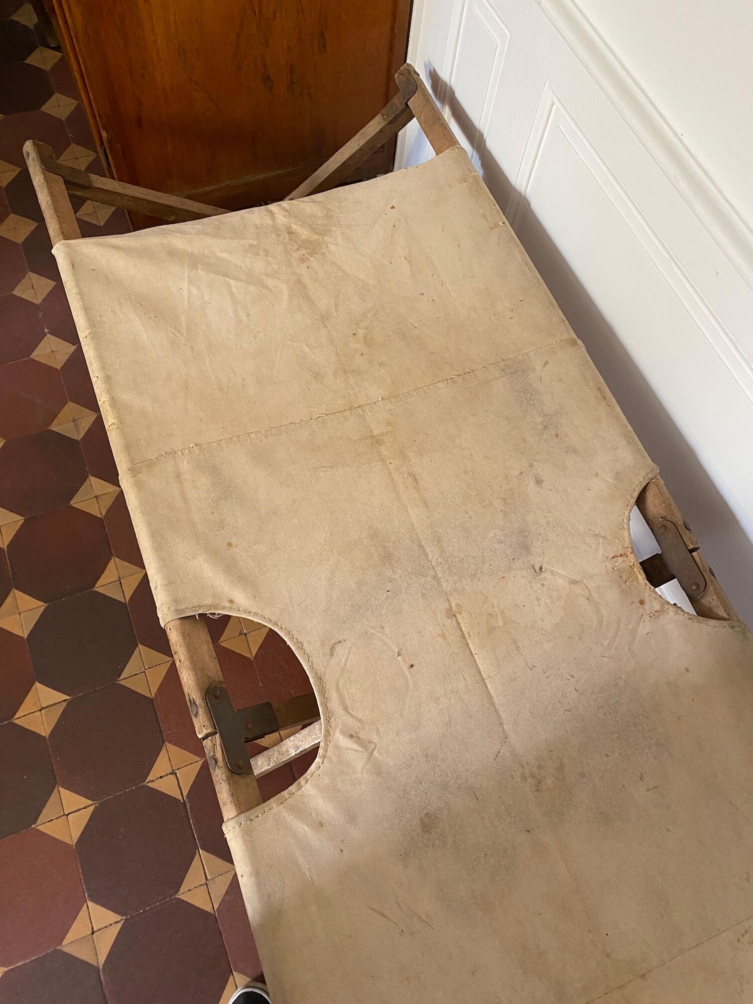 Military camp bed picot bed