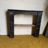 Shelf fireplace mantle.
