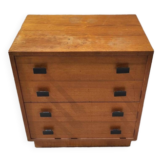 Vintage Scandinavian teak chest of drawers