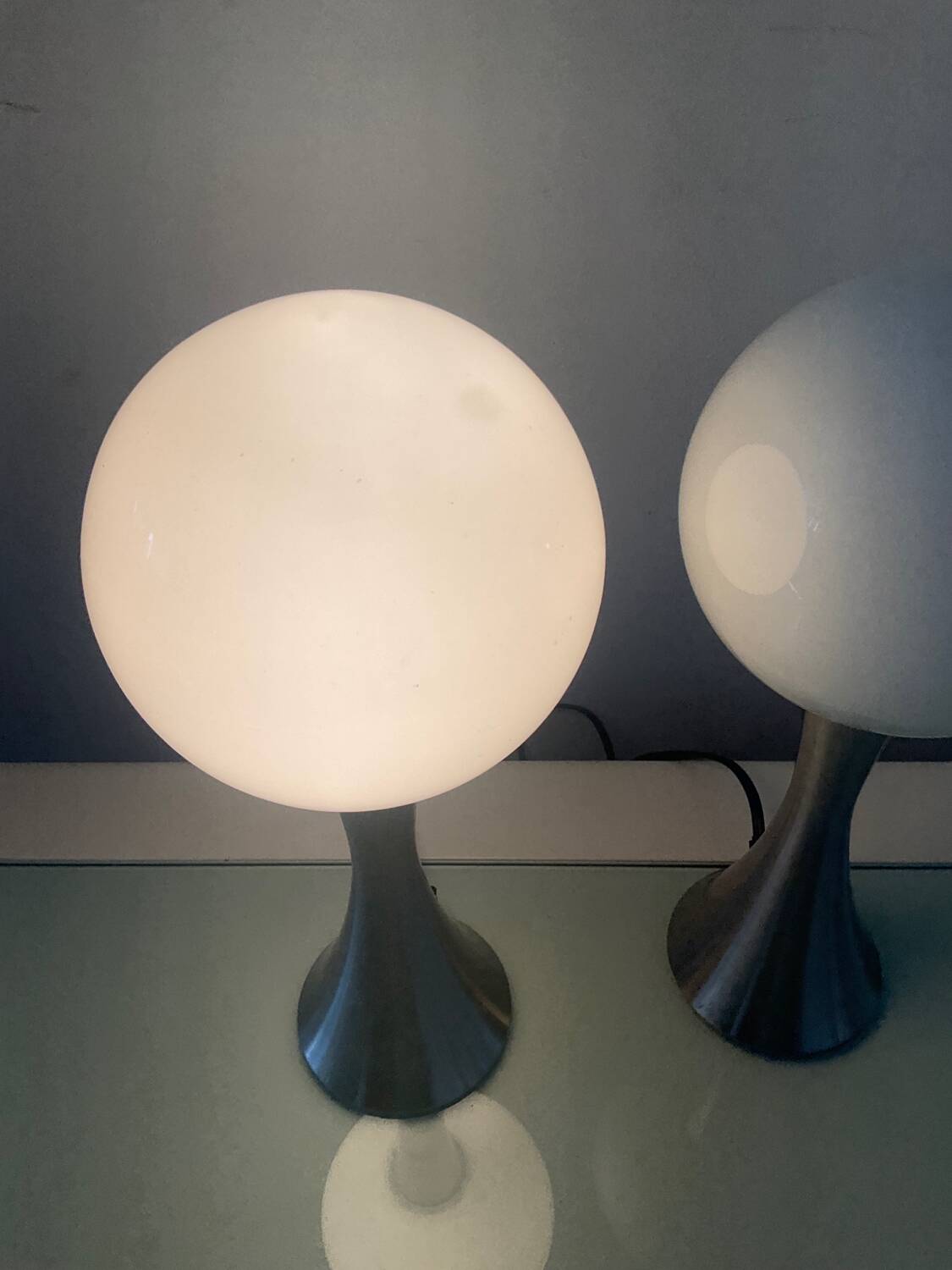 Pair of Space Age lamps