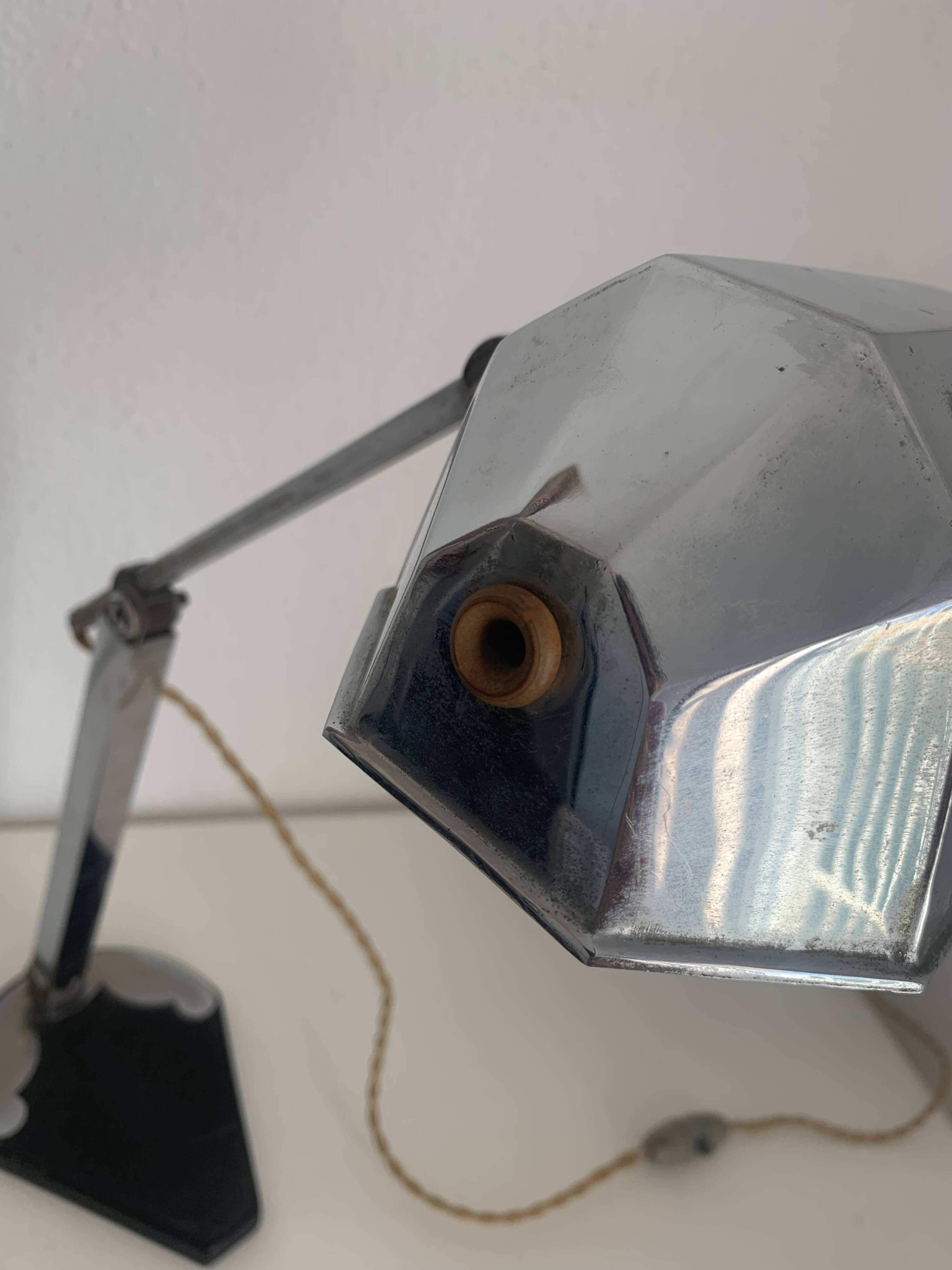 Vintage 1930s Art Deco French Craftsmanship Desk Lamp - 45 cm