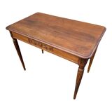 Bureau en noyer art-deco 1 tiroir