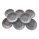8 old blue floral dessert plates, new earthenware