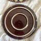 Vintage round dishes from the Saint Jean de Bretagne earthenware factory