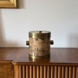 Hollywood regency golden Ice Bucket, France ca. 1970s