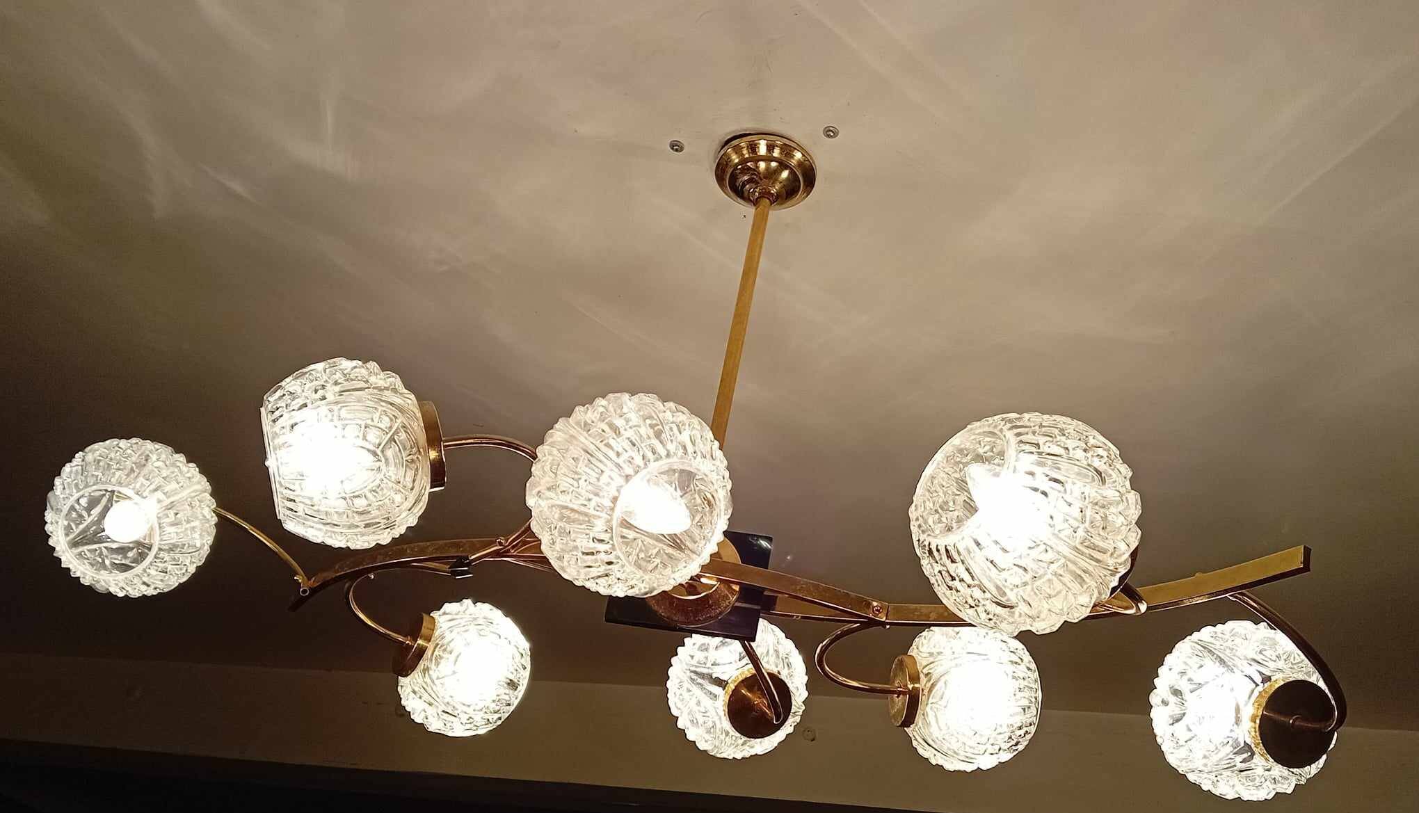 Large maison Arlus chandelier 40s/50s