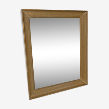 Wooden mirror with gilded border - 72x59cm