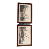Set of two marine engravings