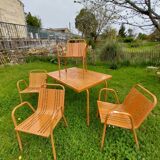 Openwork metal garden furniture