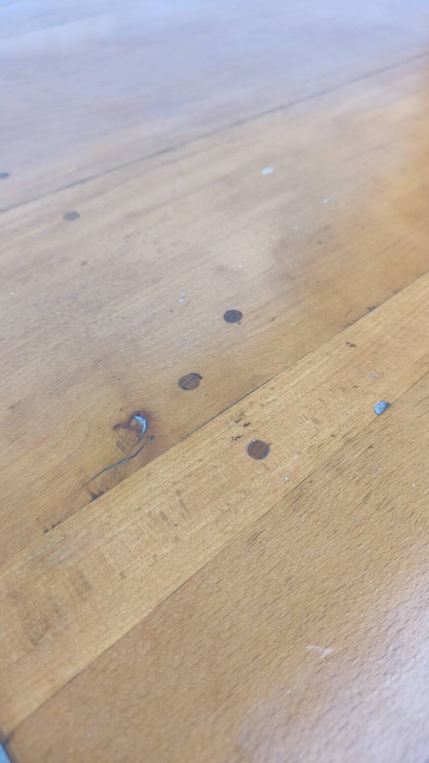 Solid elm farmhouse table 1950