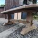 Large monastery table made of solid oak.