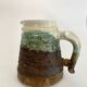 Glazed and scarified ceramic coffee pot, 1980s.