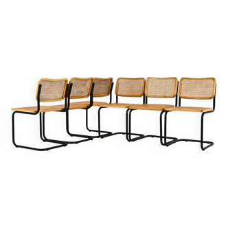 Set of 6 Dining Chairs Style B32 by Marcel Breuer