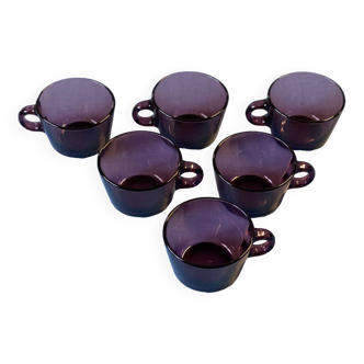 Tasses Verre 70's