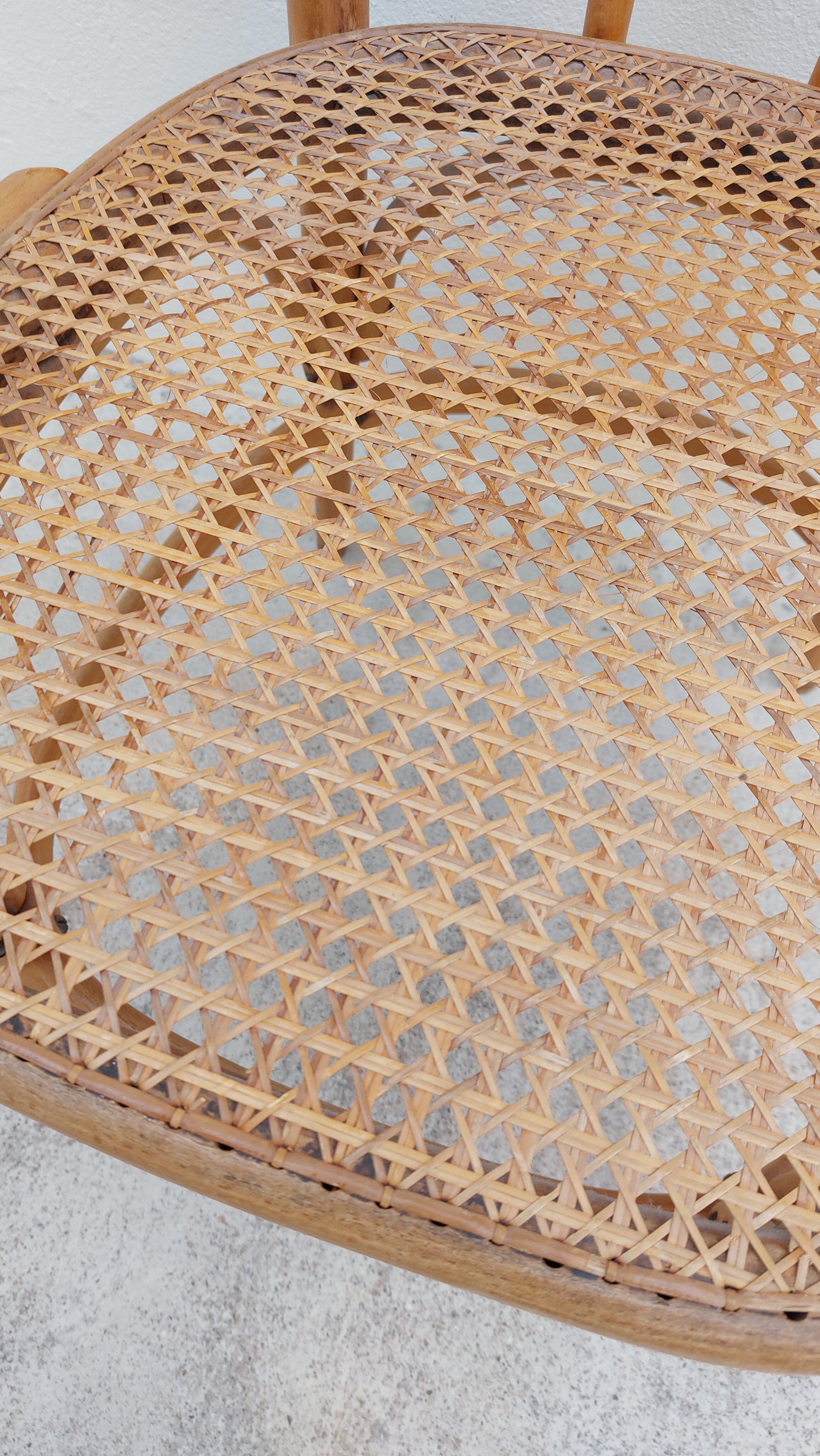 Michael Thonet armchair in curved wood and canework 1930