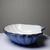 Large shell-shaped ceramic trinket dish, vintage 80s Christian Dior.