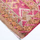 3x13 long hot pink vintage runner rug 399x81cm