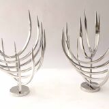 Pair of X Feal candlesticks