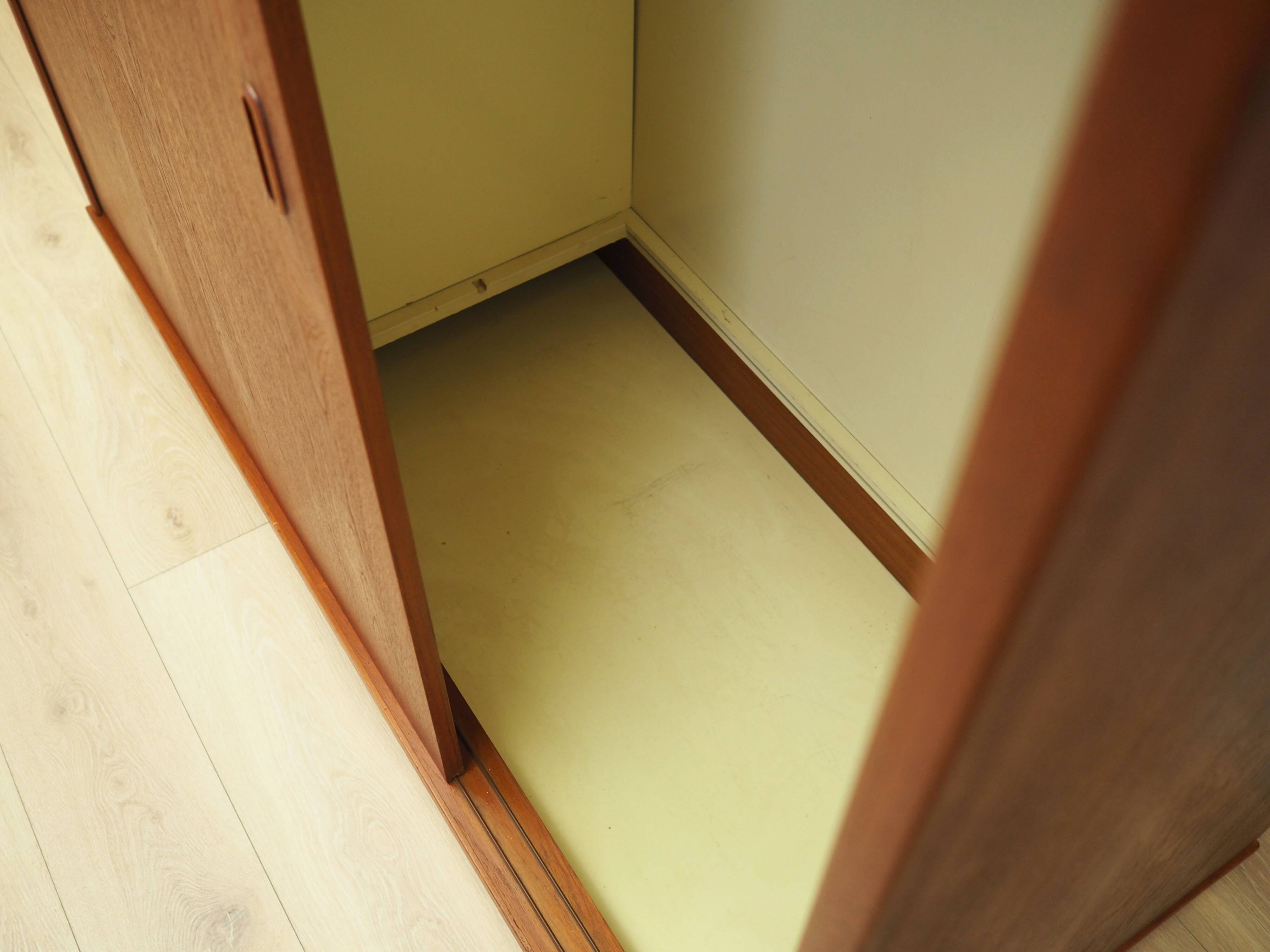 Teak wardrobe, Danish design, 1970s, produced in Denmark